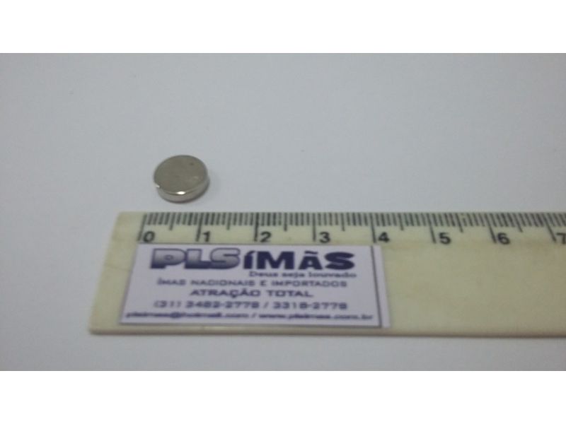 Neodímio disco Ø10x3mm (Kit com 10 peças) Promoção por tempo limitado