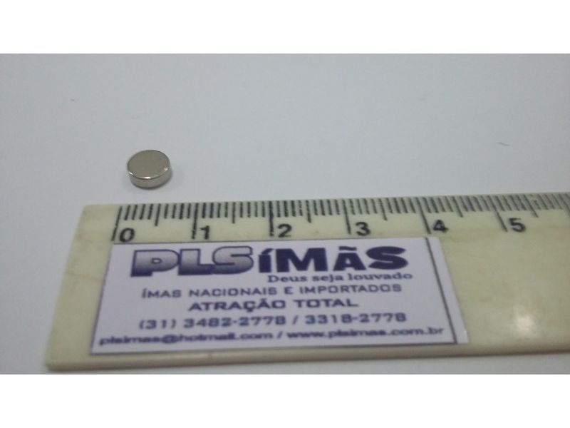 Neodímio disco Ø6x2mm (Kit com10 peças) Promoção por tempo limitado